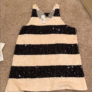 Jcrew sequin tank top